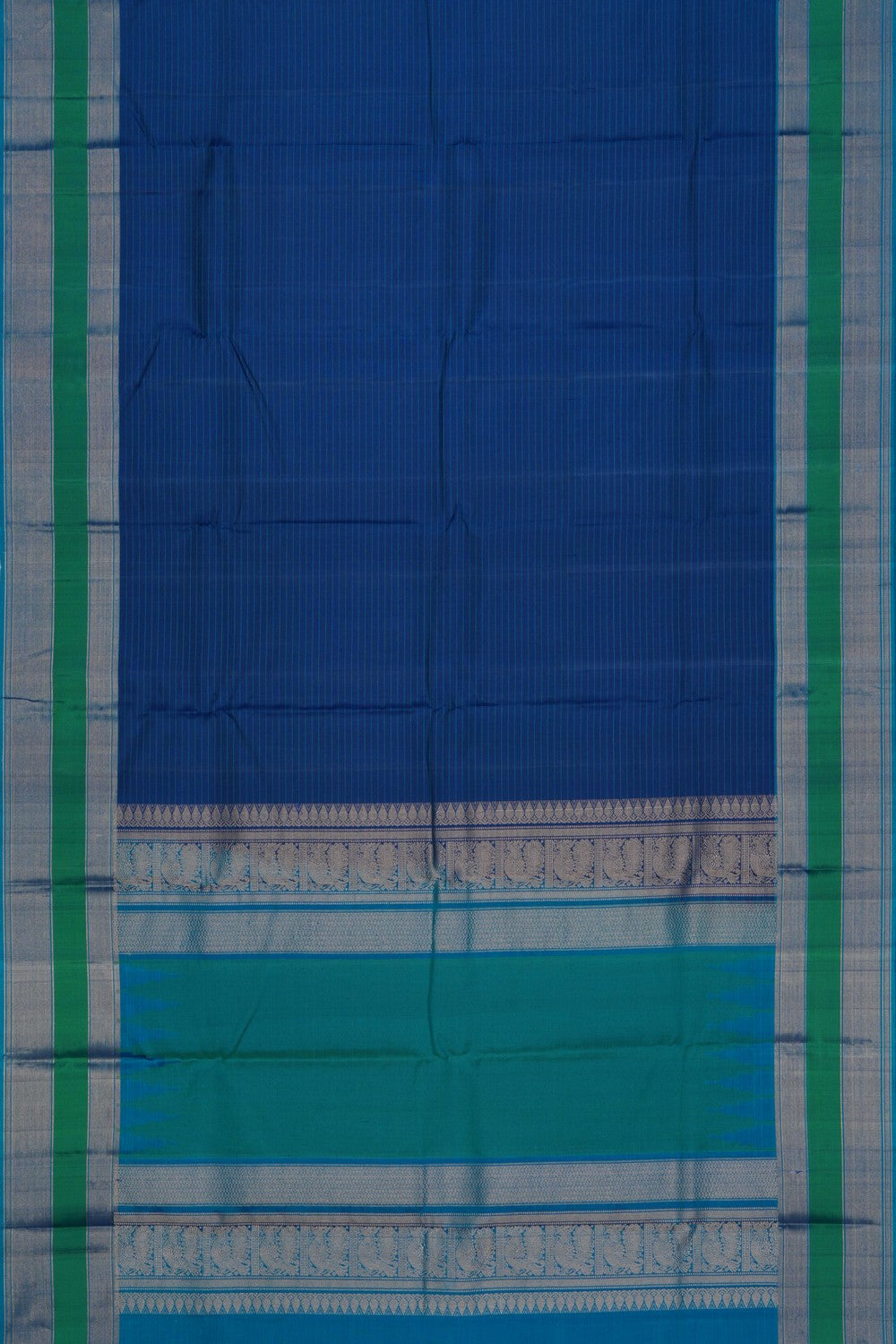 Image of Kanchipuram Blue Saree