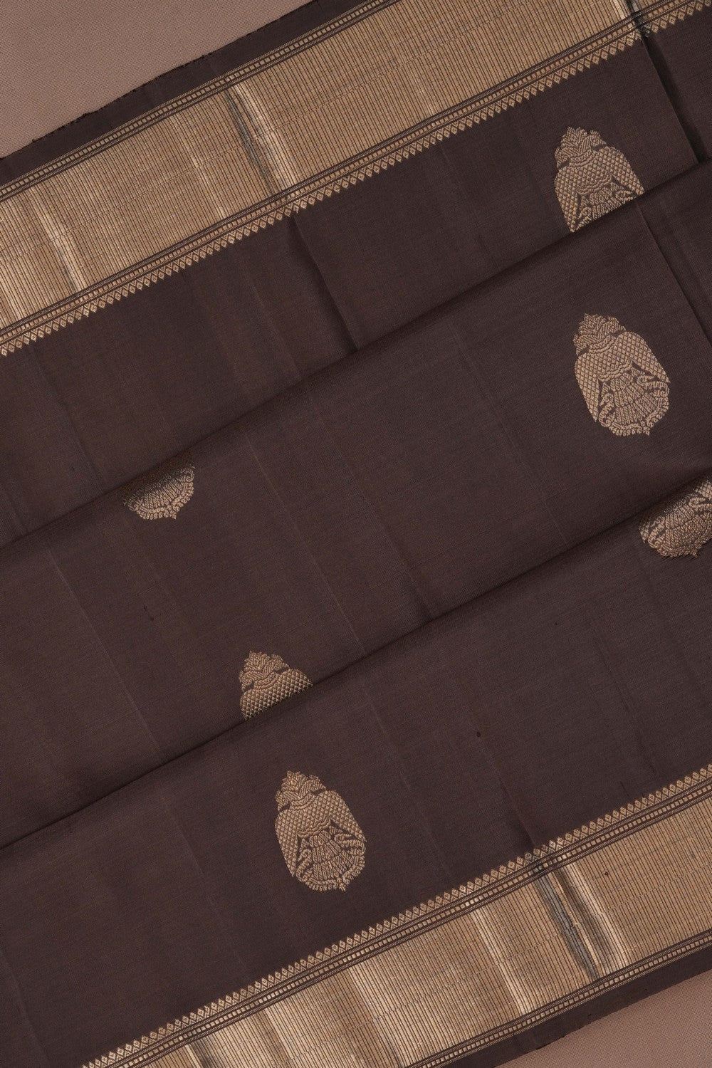 Image of Kanchipuram Grey Saree