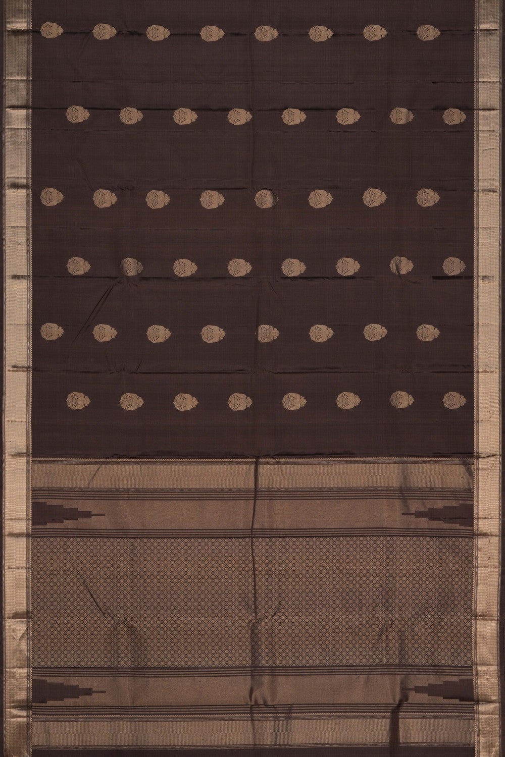 Image of Kanchipuram Grey Saree