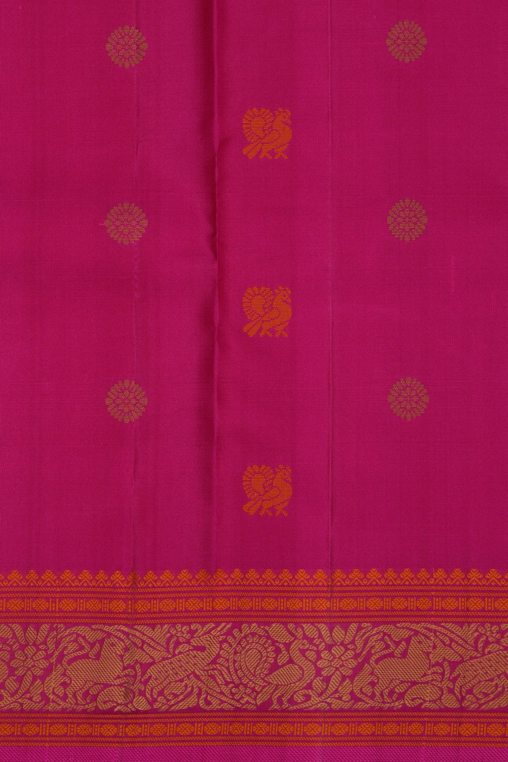 Kanchipuram Orange Saree
