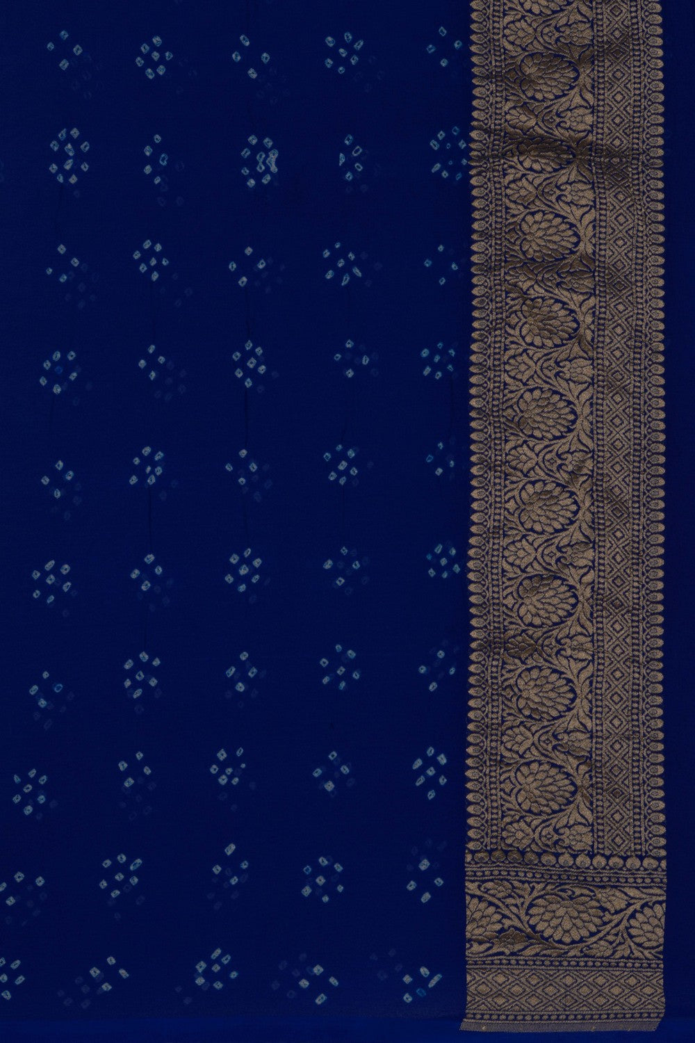 Image of A Fusion Chiffon Bandhani Saree