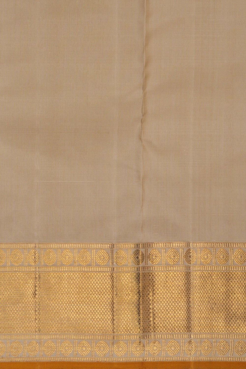 Kanchipuram Silk Off-White Saree