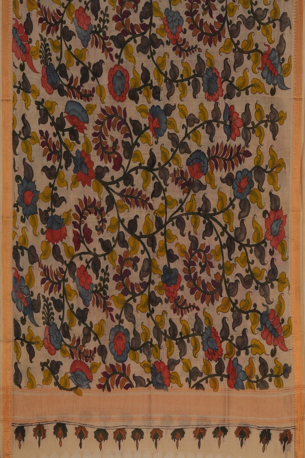Image of Mangalgiri Kalamkari Dupatta