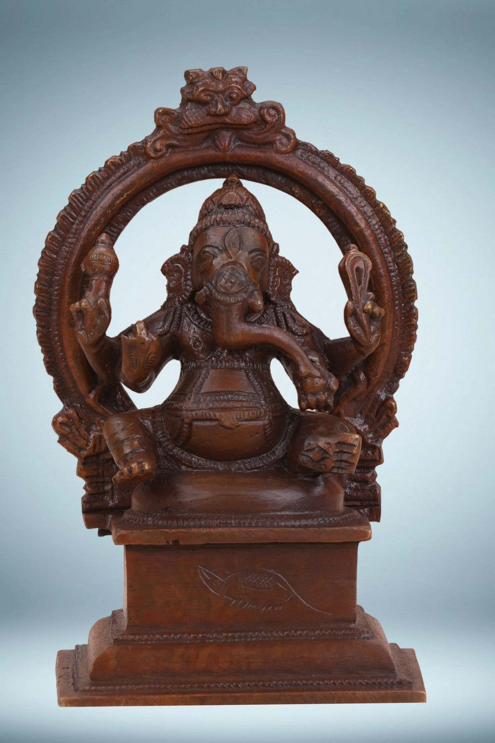Image of Brass Ganesha In Sitting Style