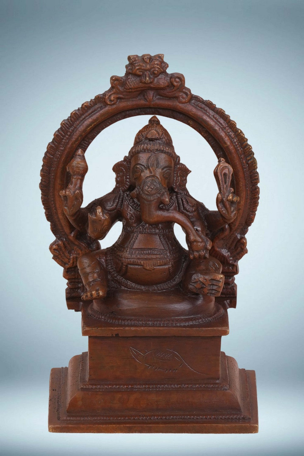 Image of Brass Ganesha In Sitting Style