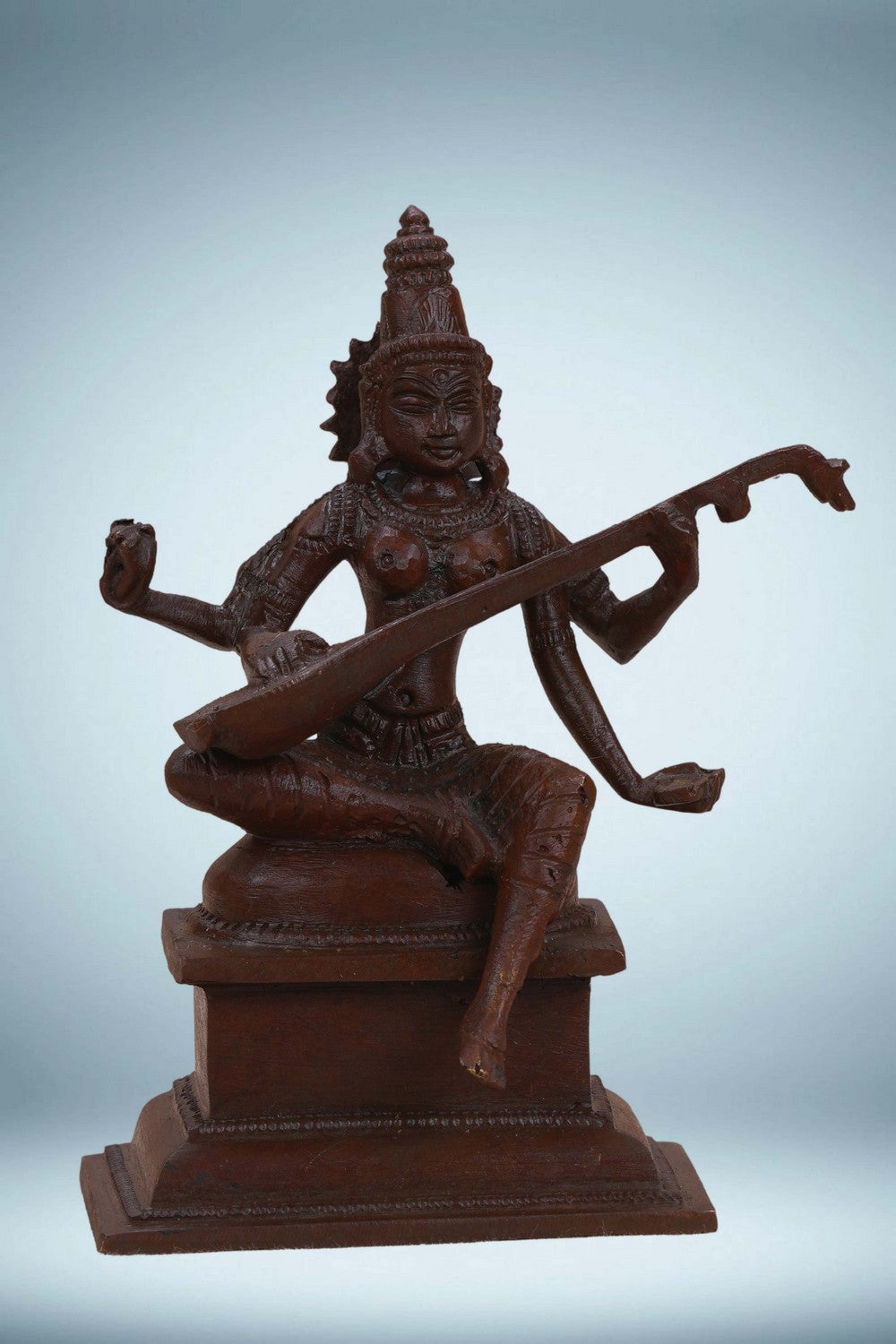 Image of Goddess Saraswati Bronze Statue