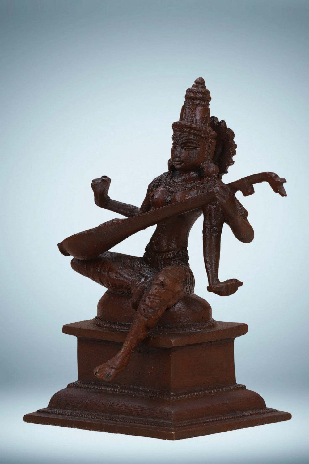 Image of Goddess Saraswati Bronze Statue