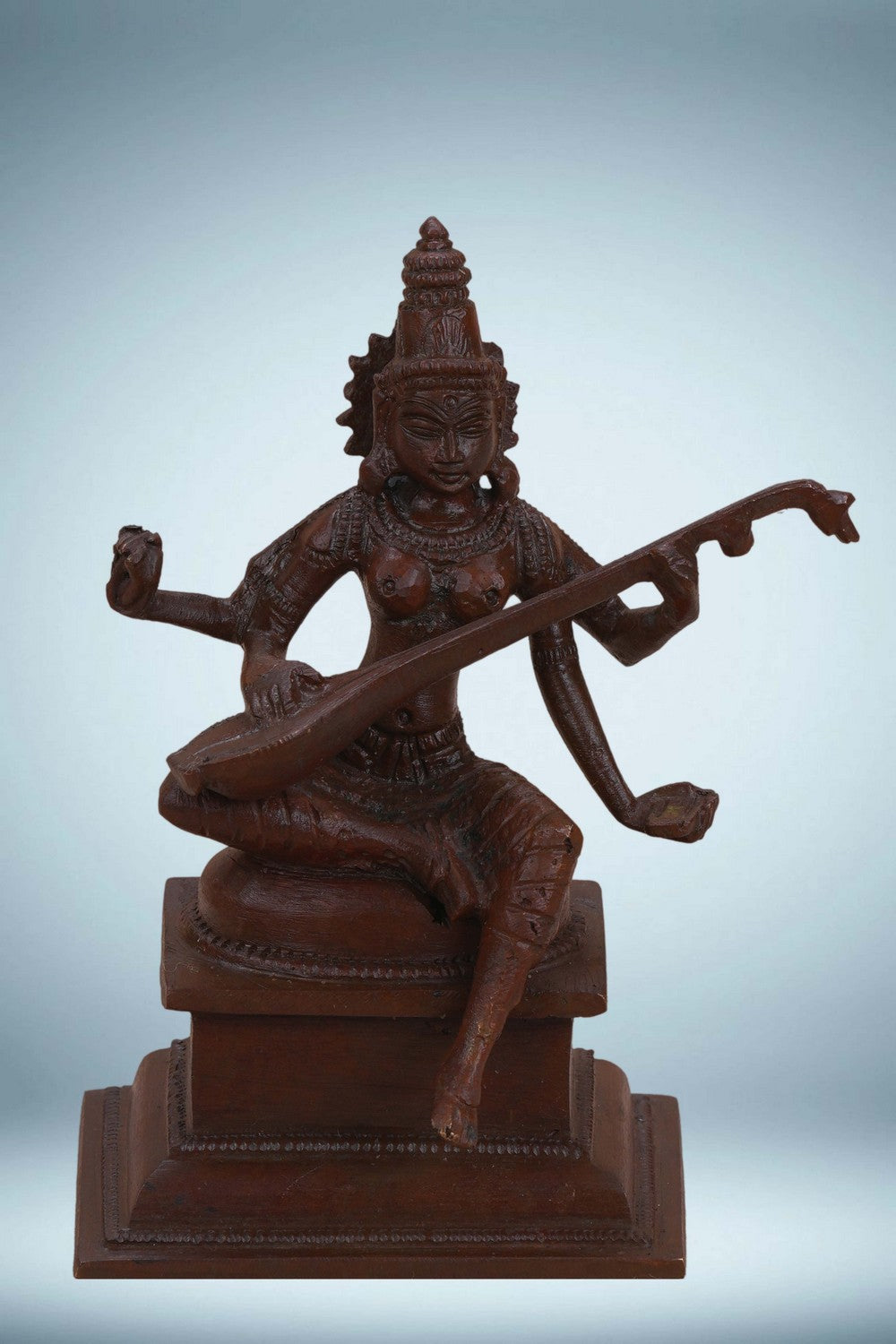 Image of Goddess Saraswati Bronze Statue