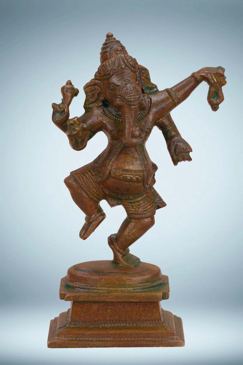 Image of Bronze Natya Ganapati is a traditional depiction symbolising joy