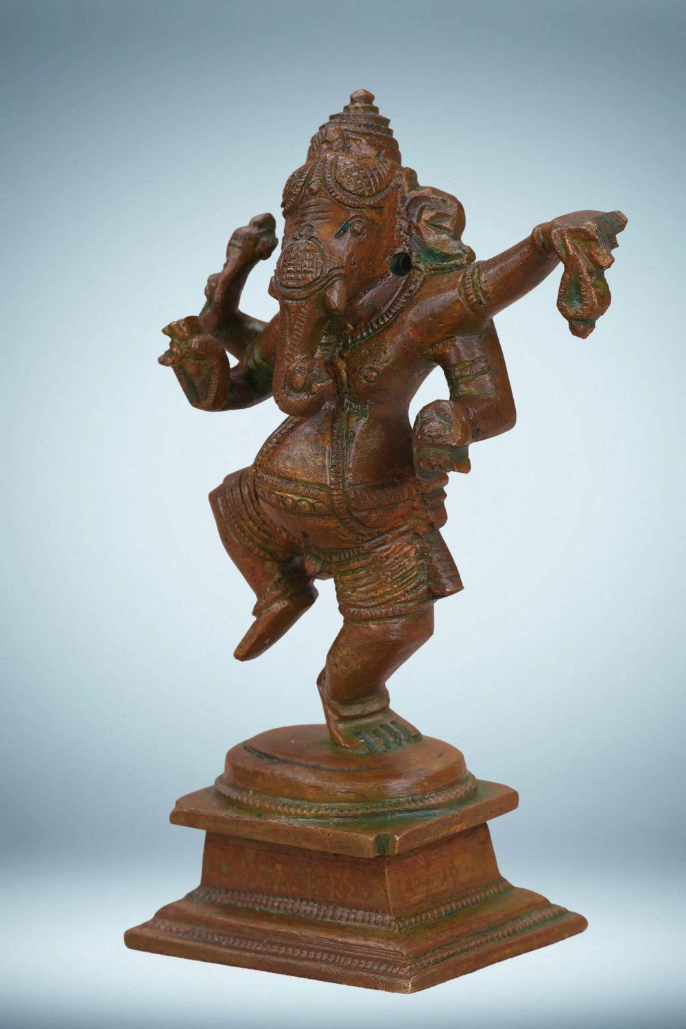 Image of Bronze Natya Ganapati is a traditional depiction symbolising joy