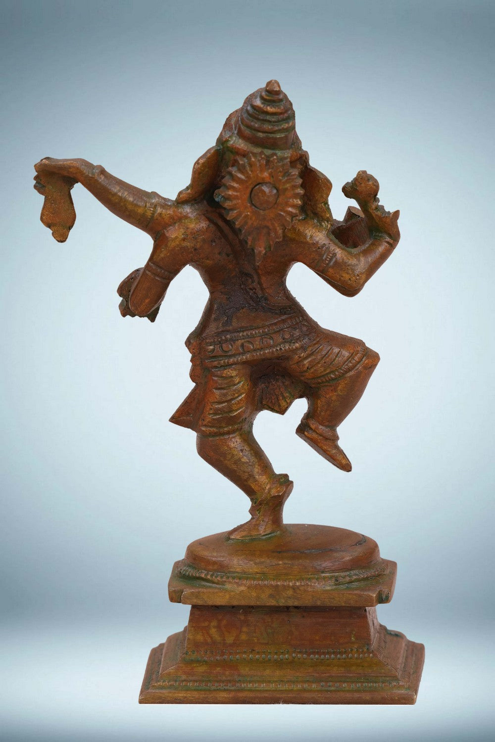 Image of Bronze Natya Ganapati is a traditional depiction symbolising joy