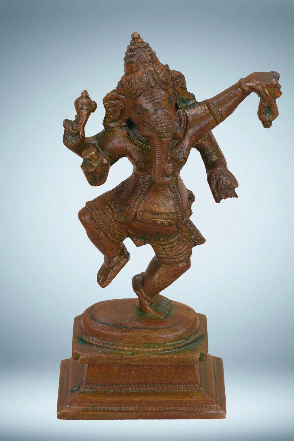 Image of Bronze Natya Ganapati is a traditional depiction symbolising joy