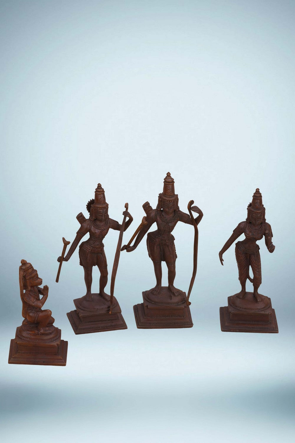 Image of A Bronze Sita Ram Lakshman and Hanuman murti