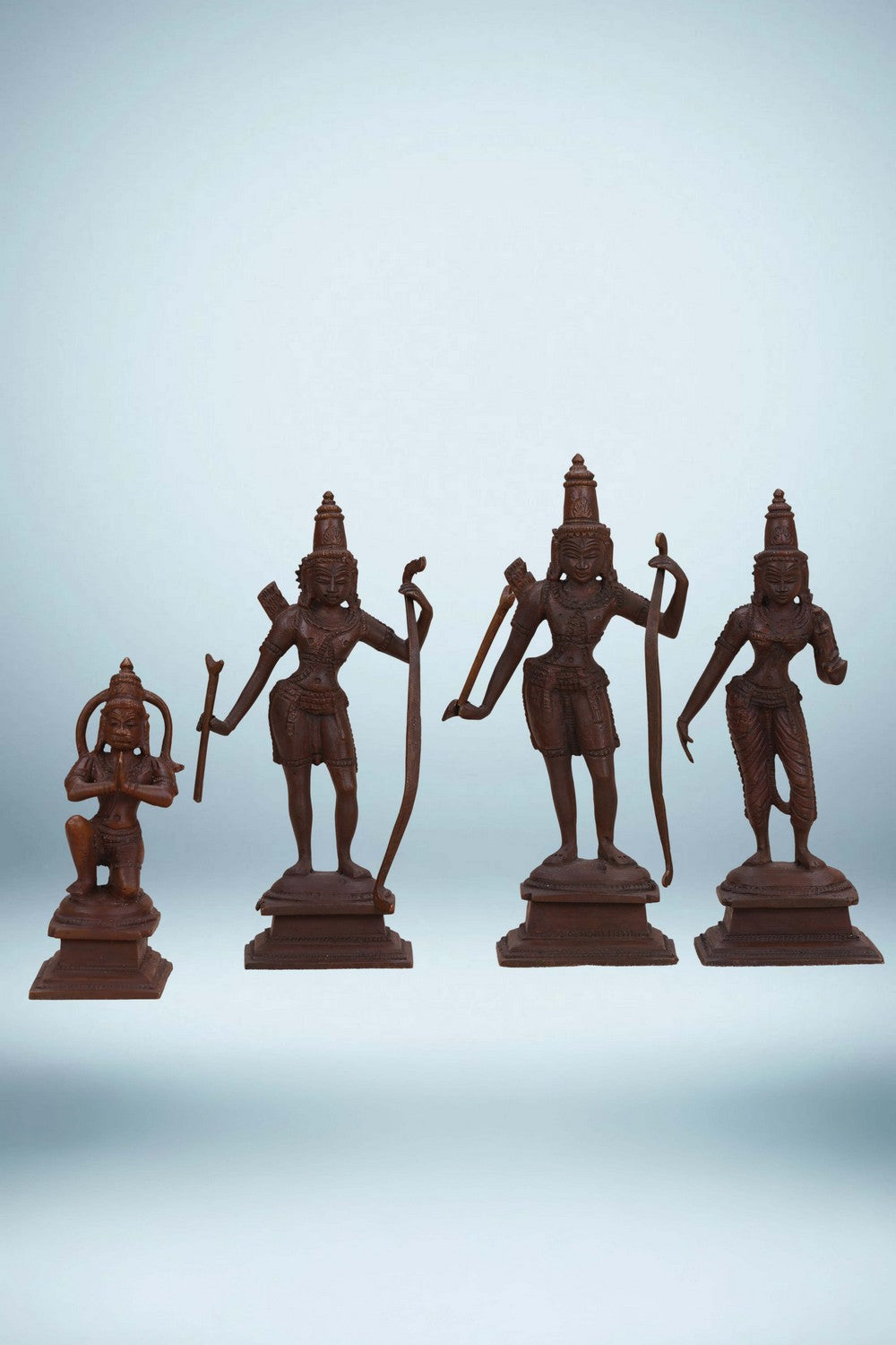 Image of A Bronze Sita Ram Lakshman and Hanuman murti