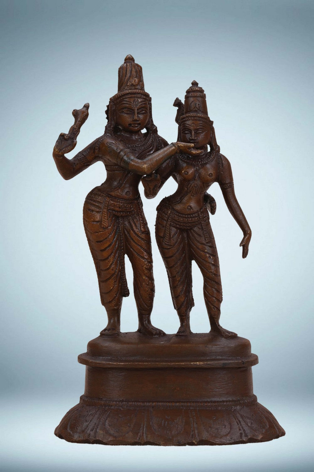 Image of Bronze Vishnu and Satyamabham