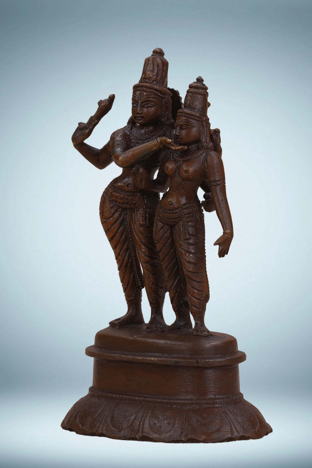 Image of Bronze Vishnu and Satyamabham