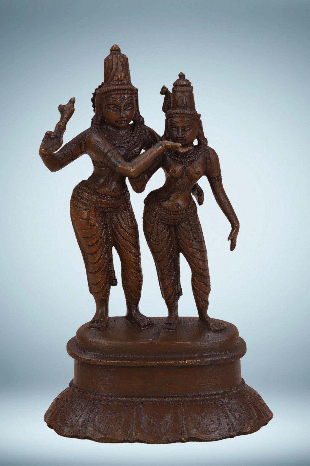 Image of Bronze Vishnu and Satyamabham