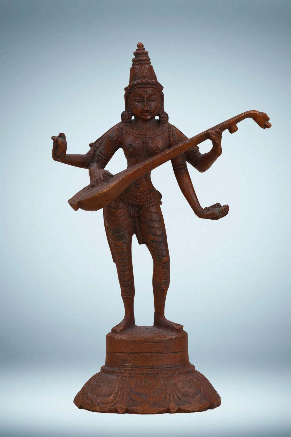 Image of Goddess Saraswati Bronze Statue