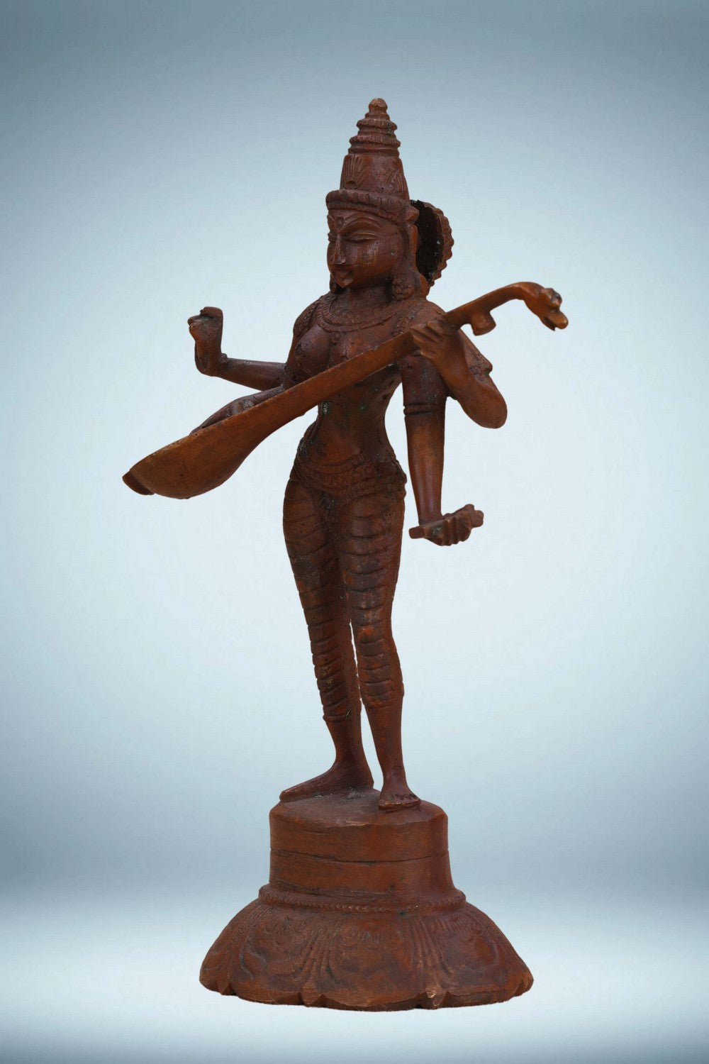 Image of Goddess Saraswati Bronze Statue