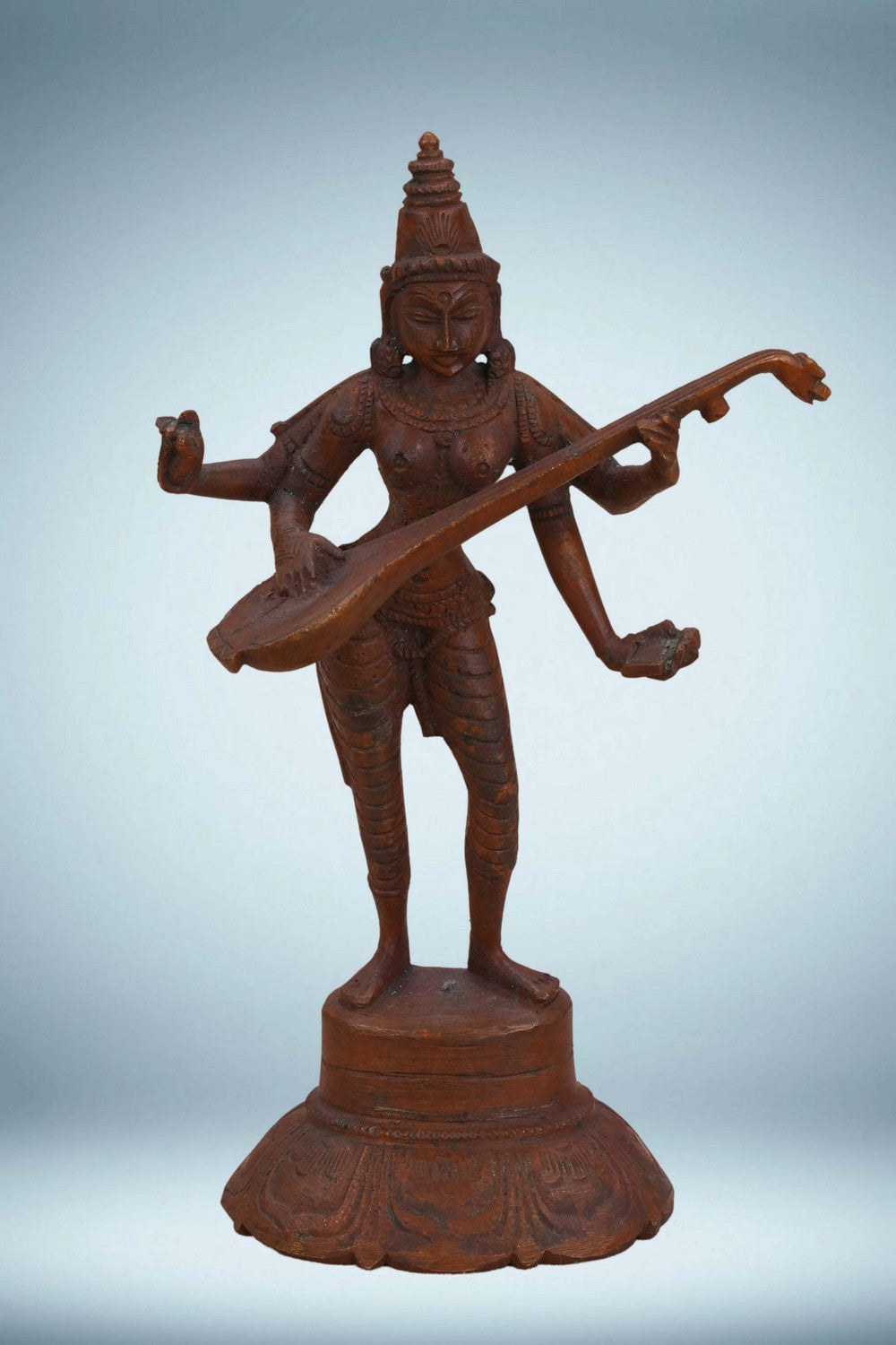 Image of Goddess Saraswati Bronze Statue