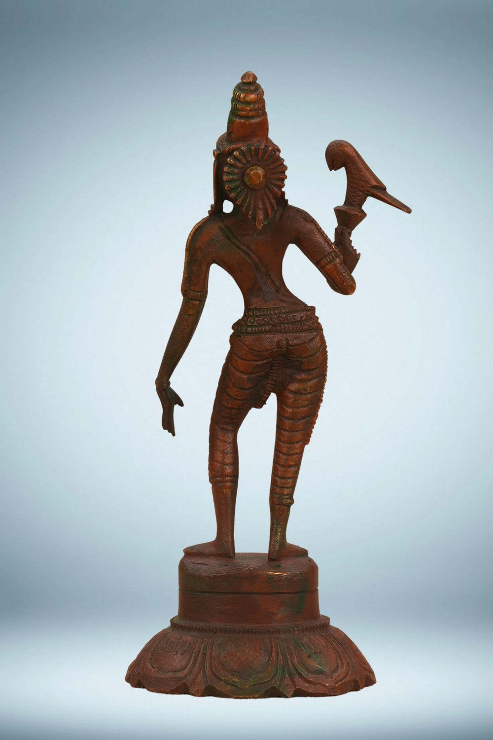 Image of A bronze ( panchaloha) idol of Goddess Meenakshi