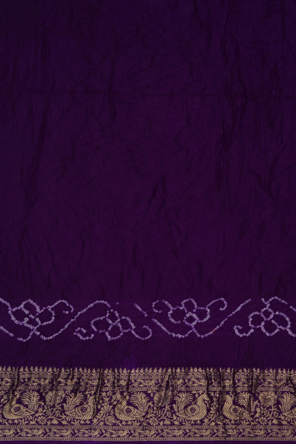 Bandhani Saree With Zari Border