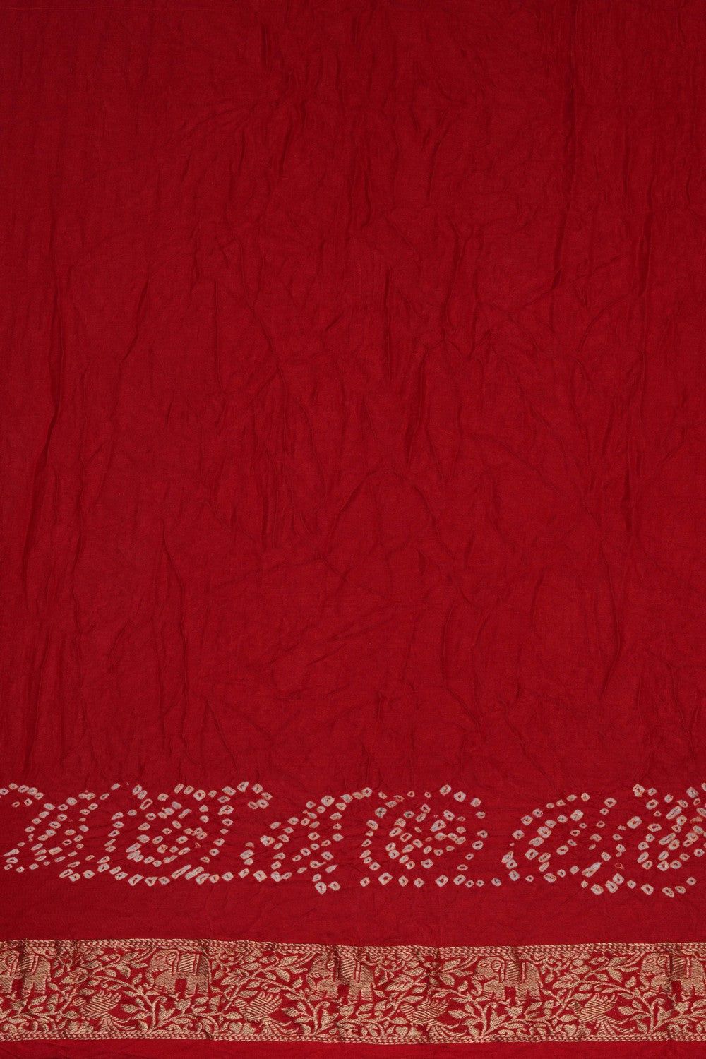 Bandhani Saree With Zari Border