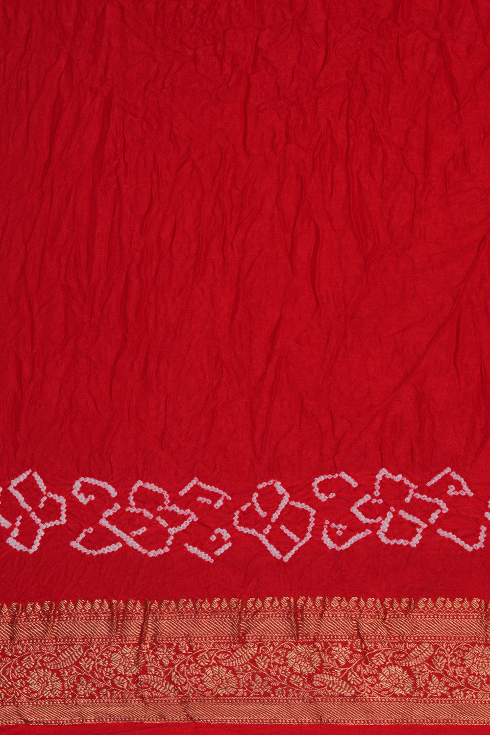Bandhani Saree With Zari Border