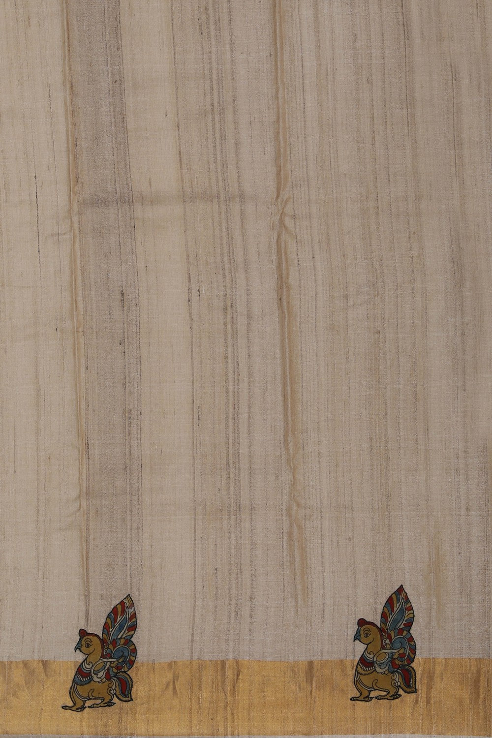 Image of Tussar Silk Beige Saree