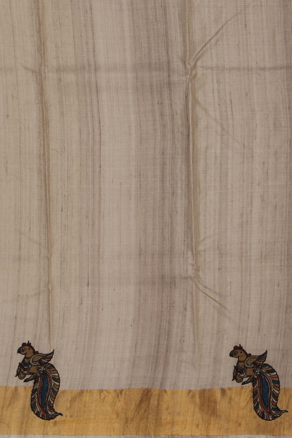 Image of Tussar Silk Beige Saree