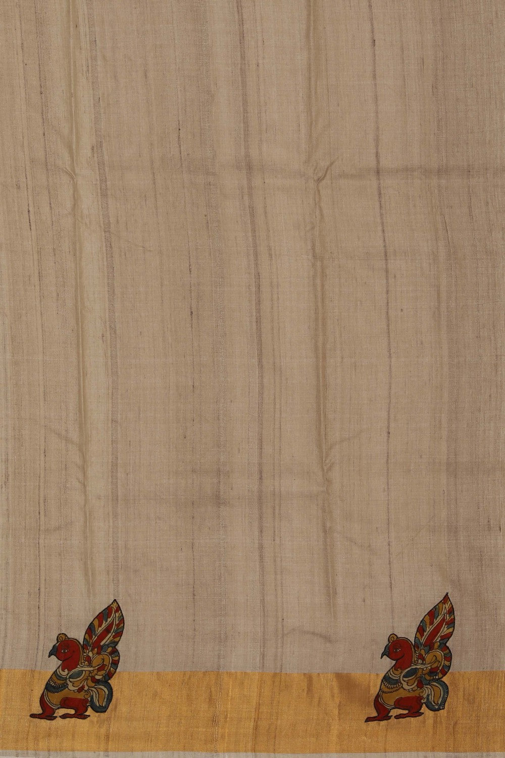 Tussar Silk Beige Saree