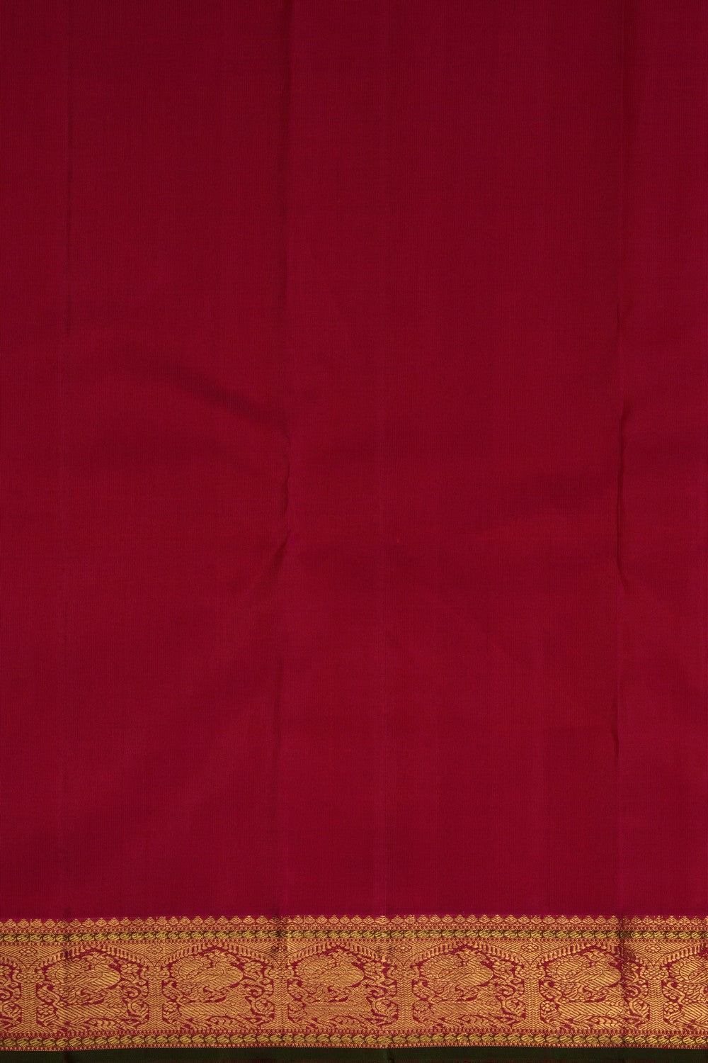 Kanchipuram Silk Kattam Red Saree