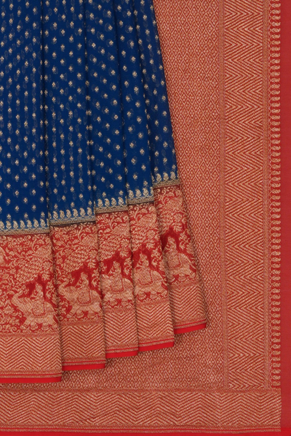 Banarasi Georgette Blue Saree