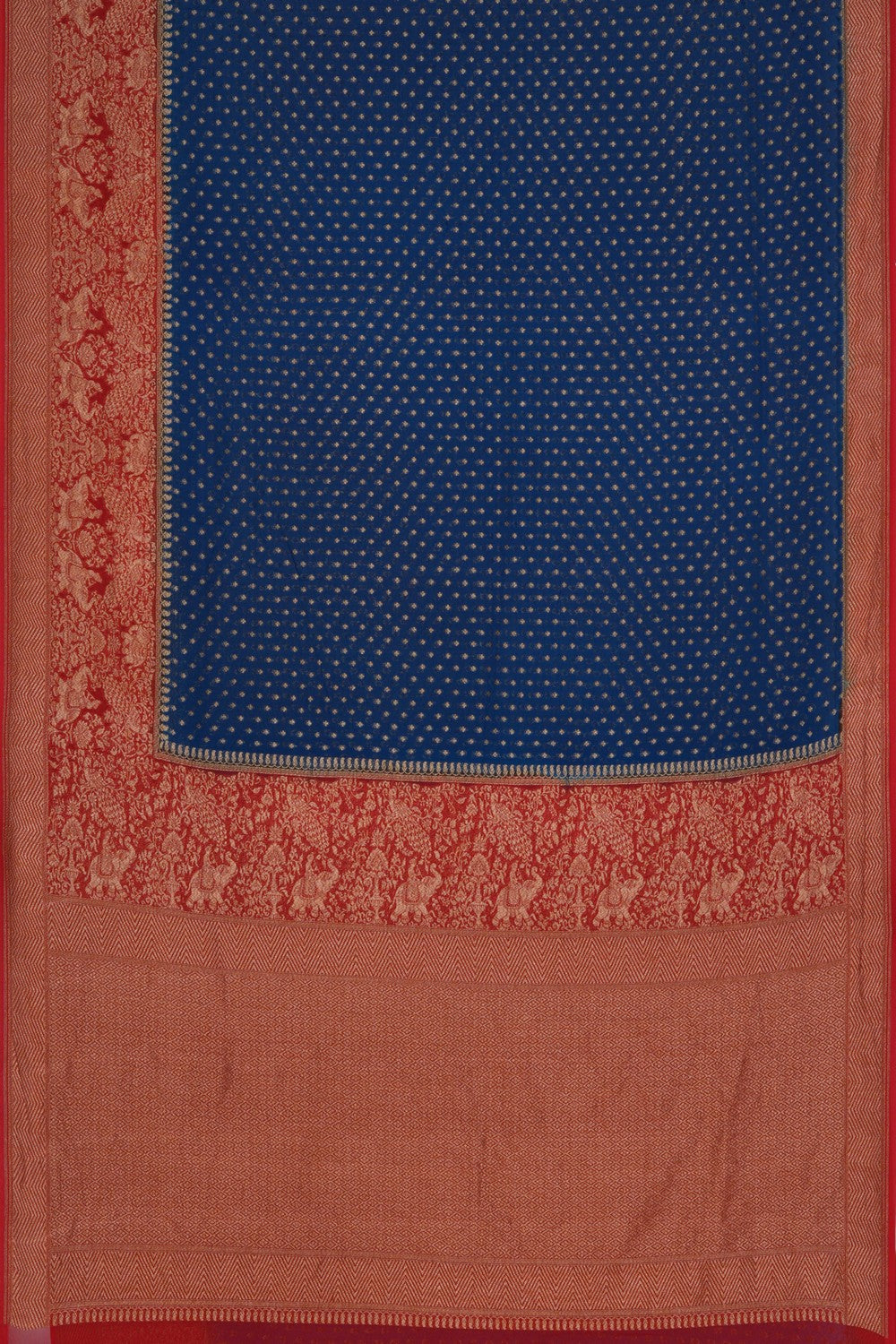 Banarasi Georgette Blue Saree