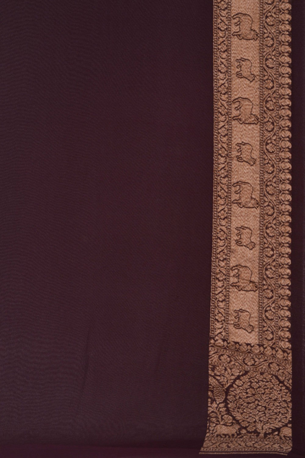 Banarasi Georgette Mustard Saree