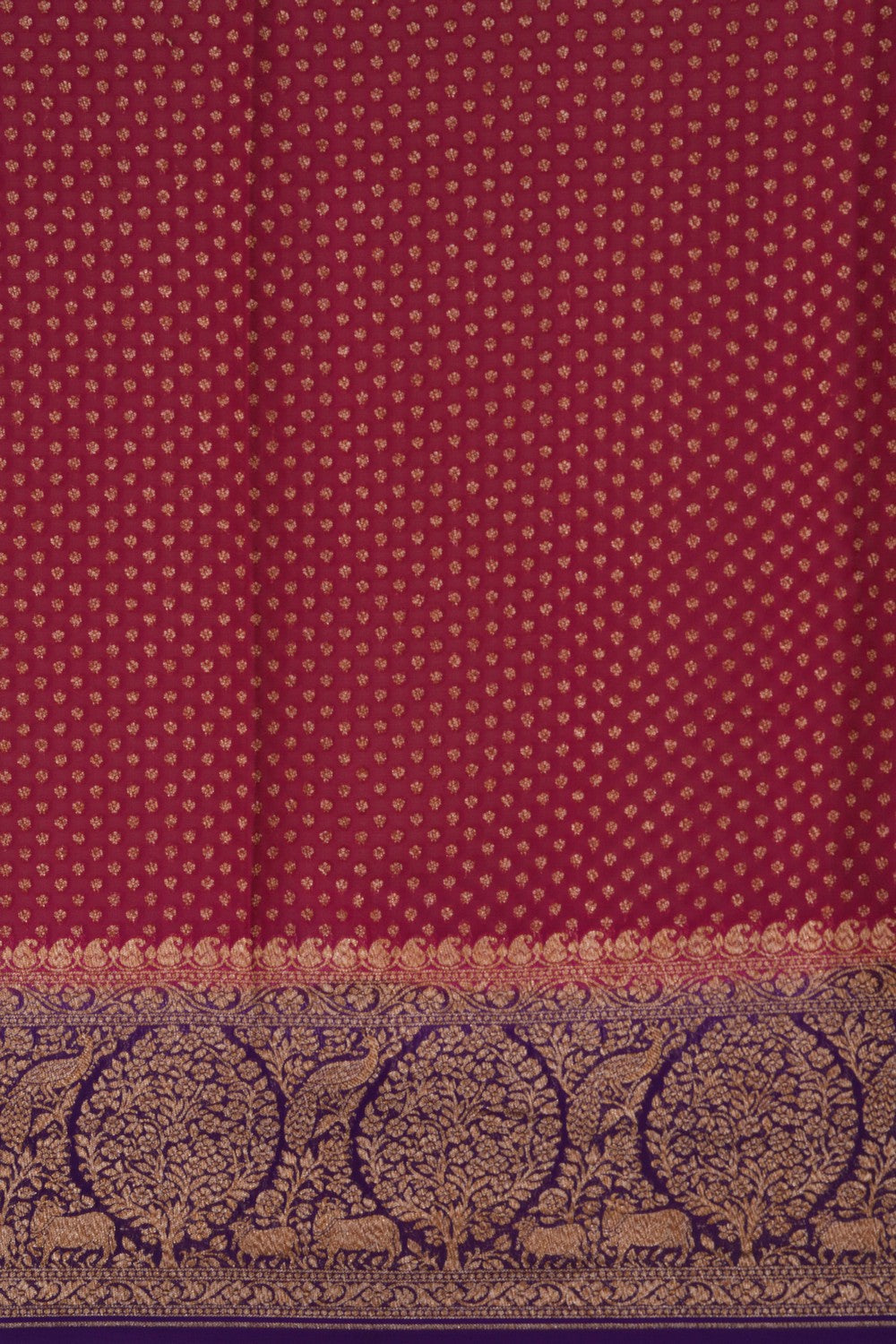 Image of Banarasi Georgette Pink Saree