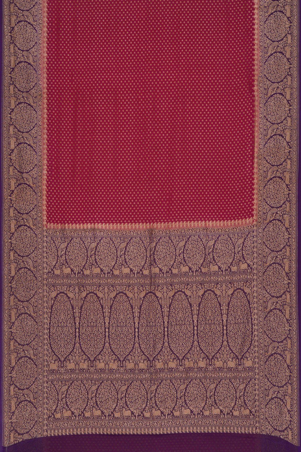 Image of Banarasi Georgette Pink Saree