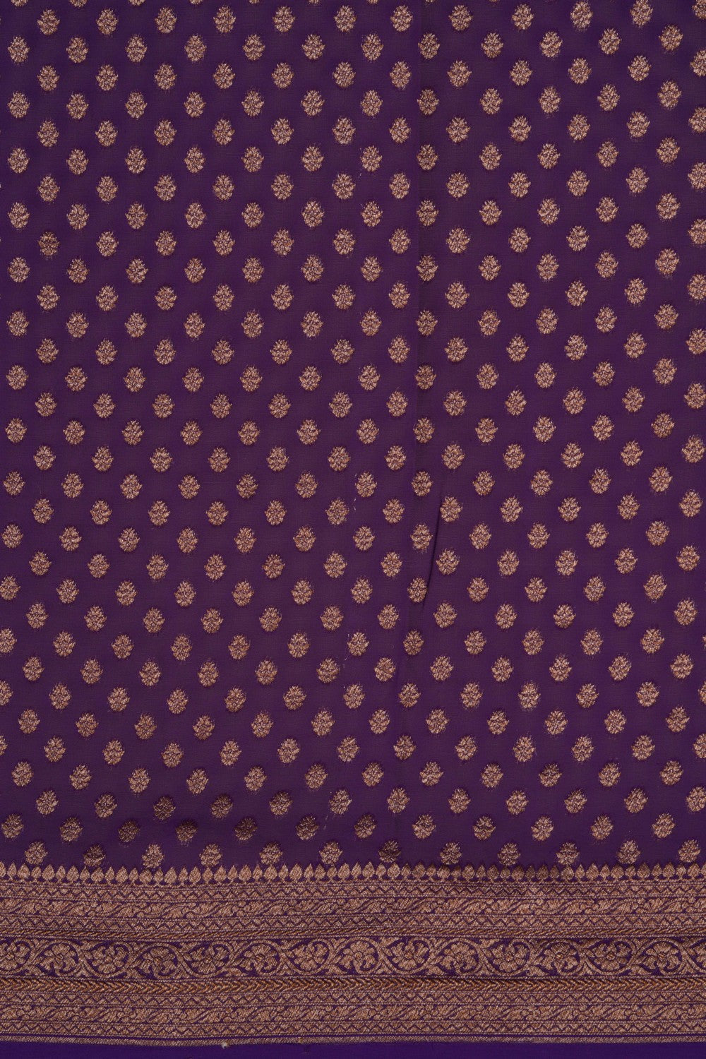 Banarasi Georgette Purple Saree