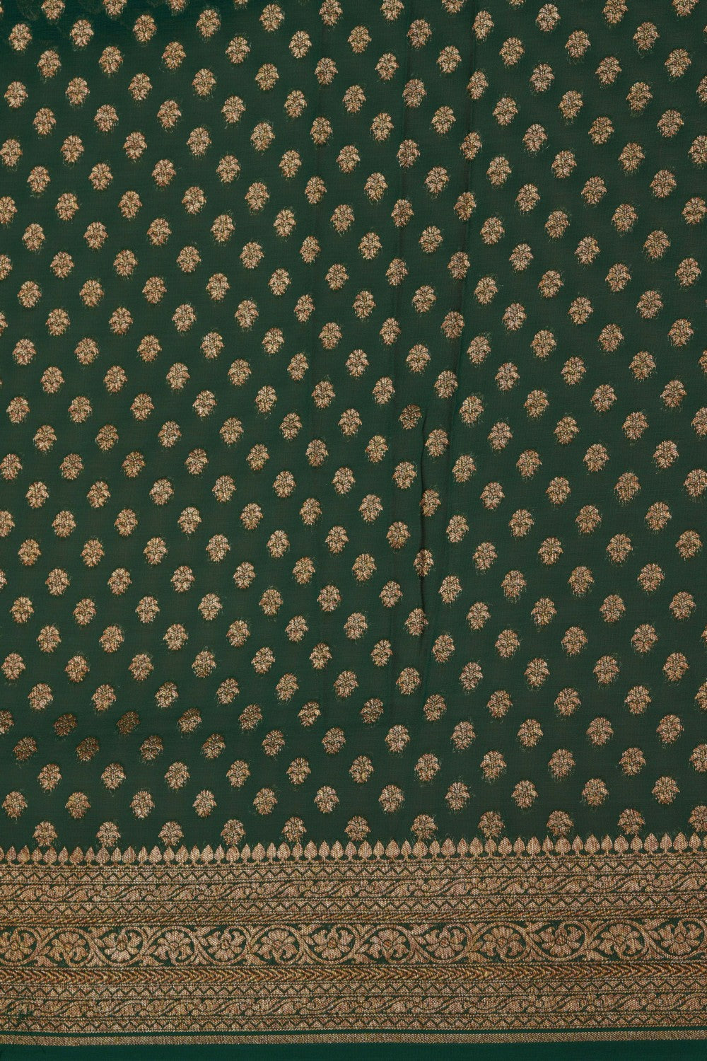 Banarasi Georgette Green Saree
