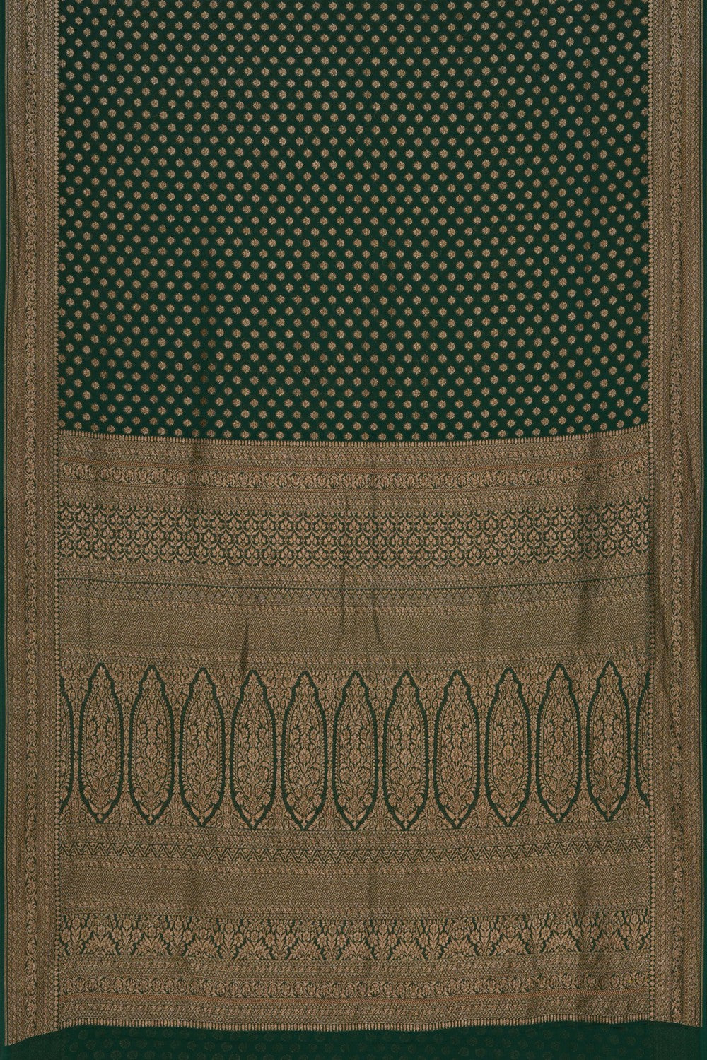 Image of Banarasi Georgette Green Saree