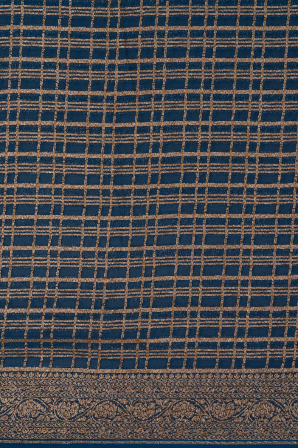 Banarasi Georgette Blue Saree