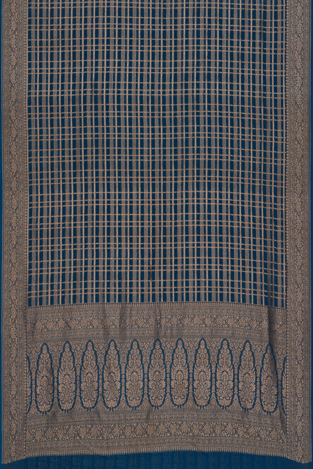 Image of Banarasi Georgette Blue Saree