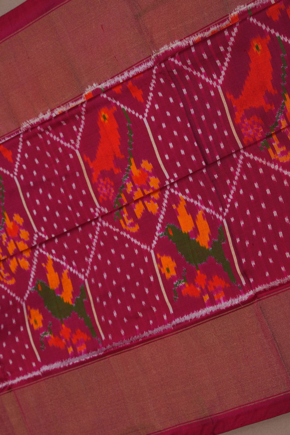 Image of Pochampally Ikat Silk Saree