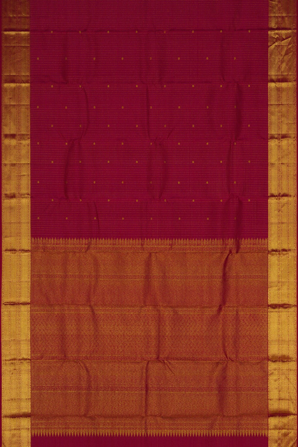 Image of Arani Silk Kattam Pink Saree