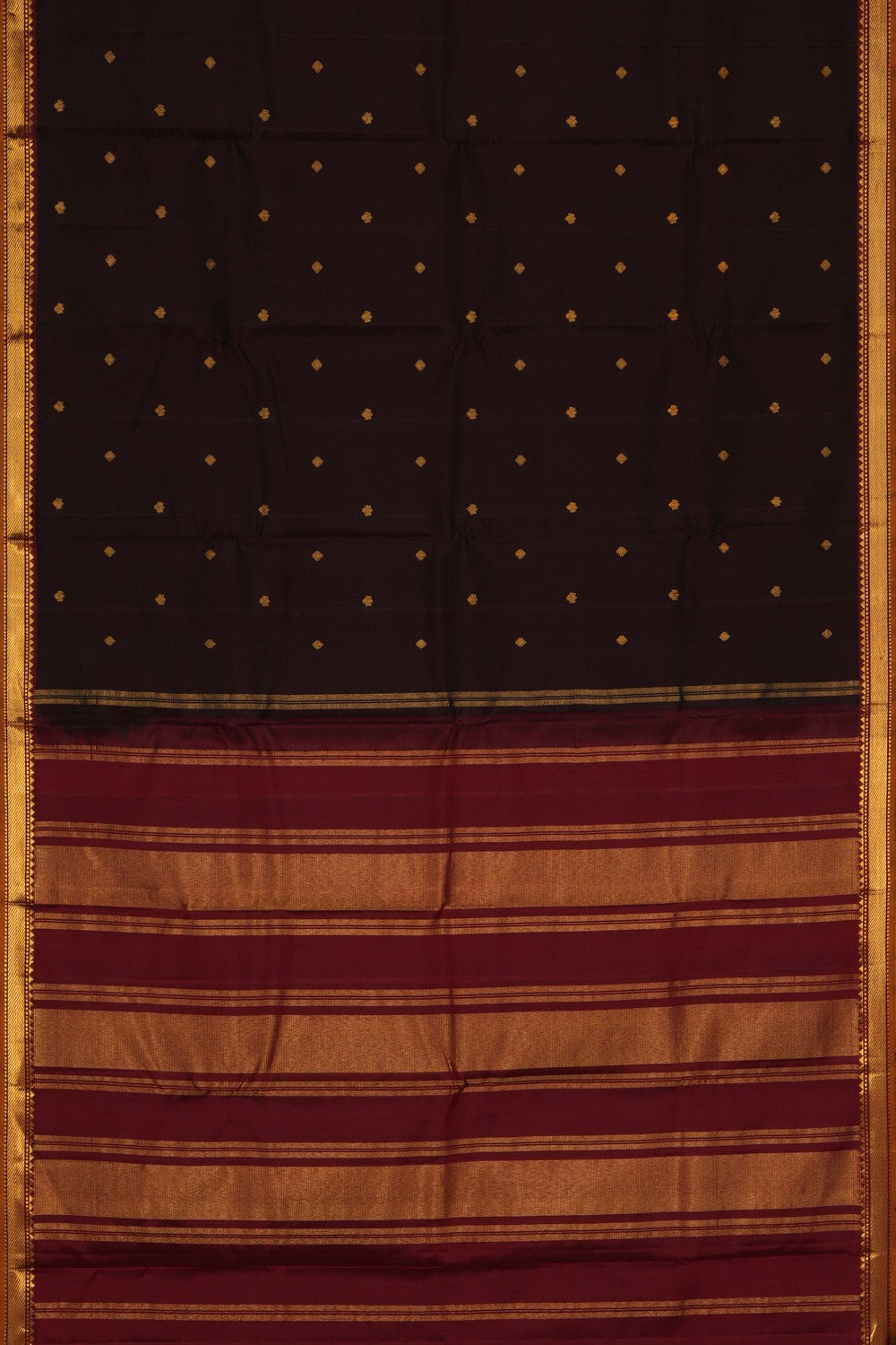 Image of Arani Silk Brown Saree