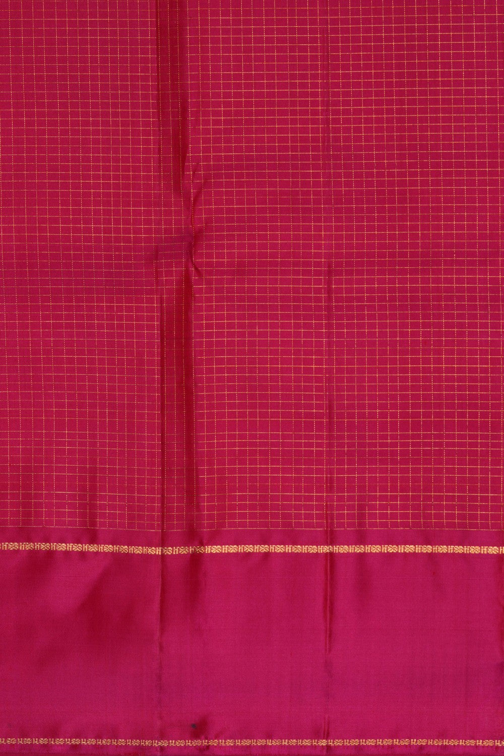 Image of Arani Silk Kattam Orange Saree