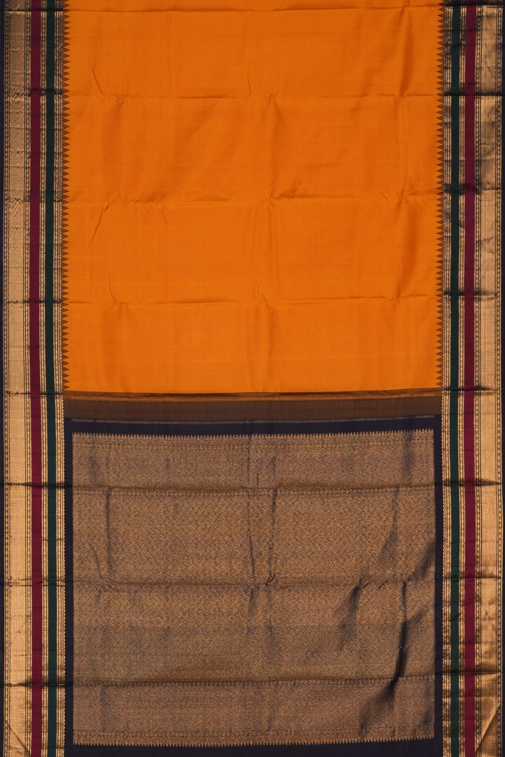 Arani Silk Mustard Saree