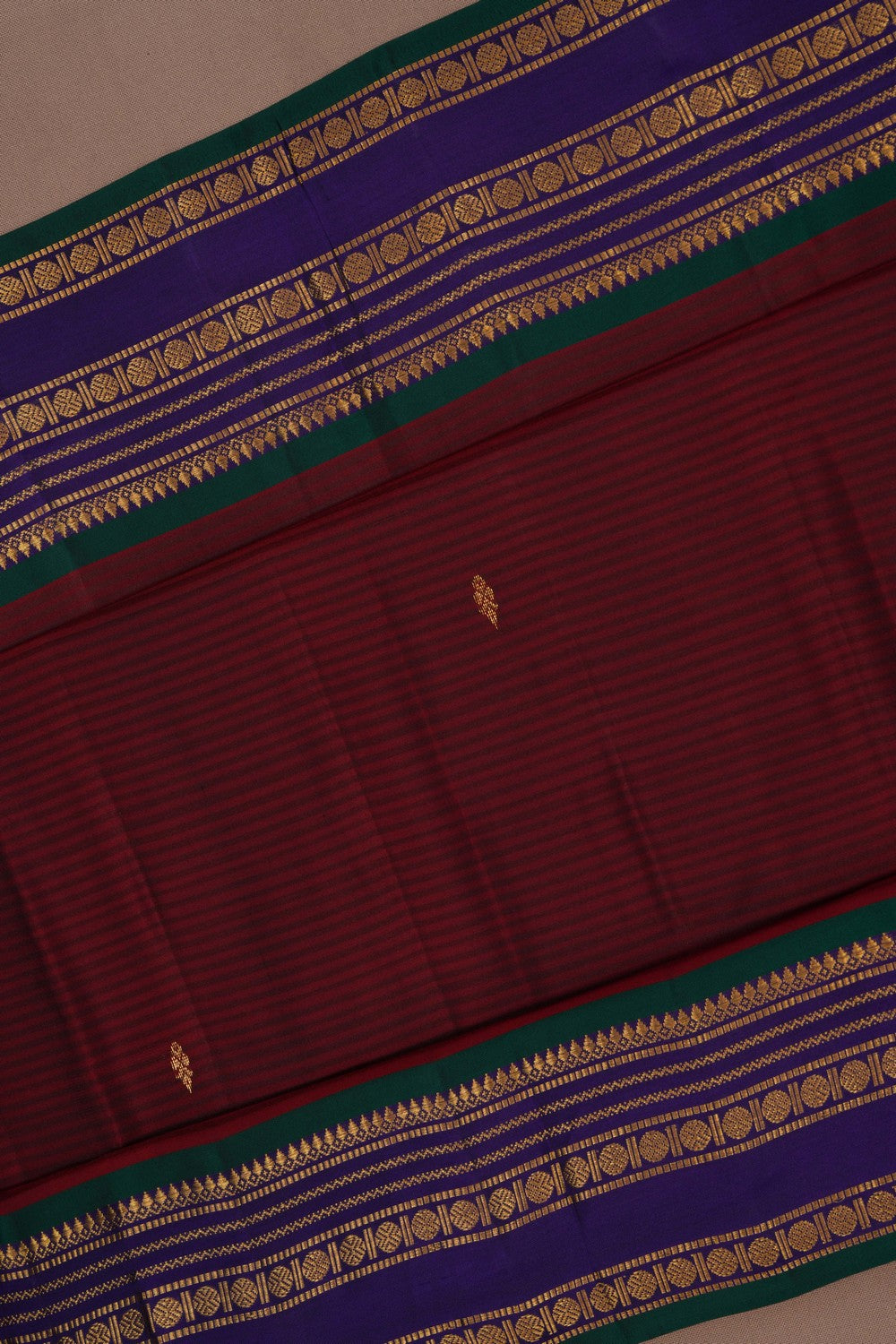 Arani Silk Maroon Saree