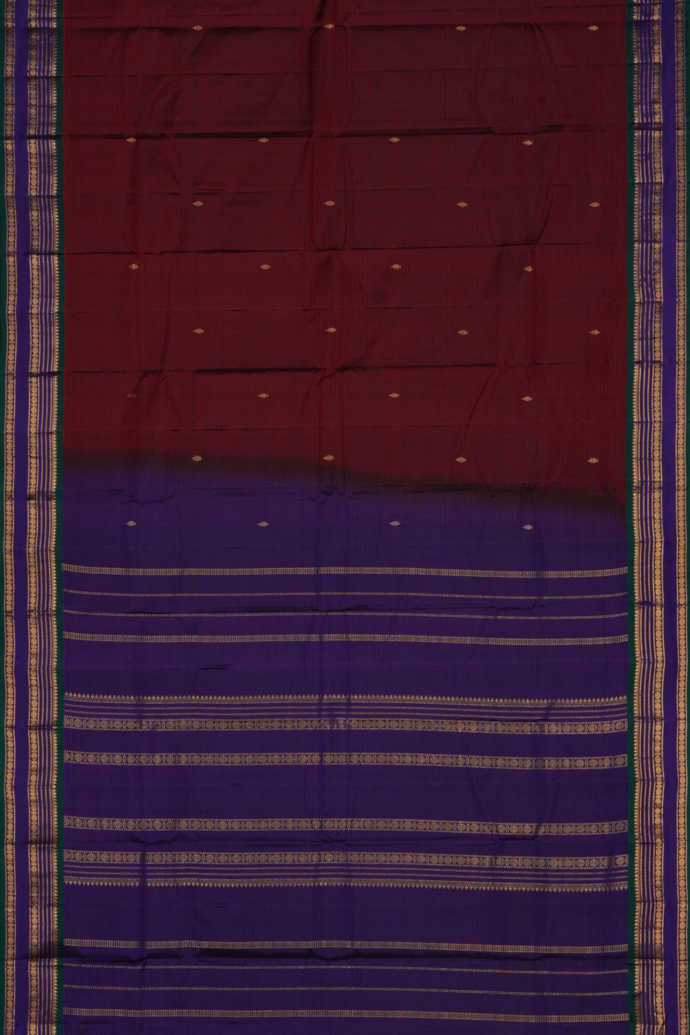 Image of Arani Silk Maroon Saree