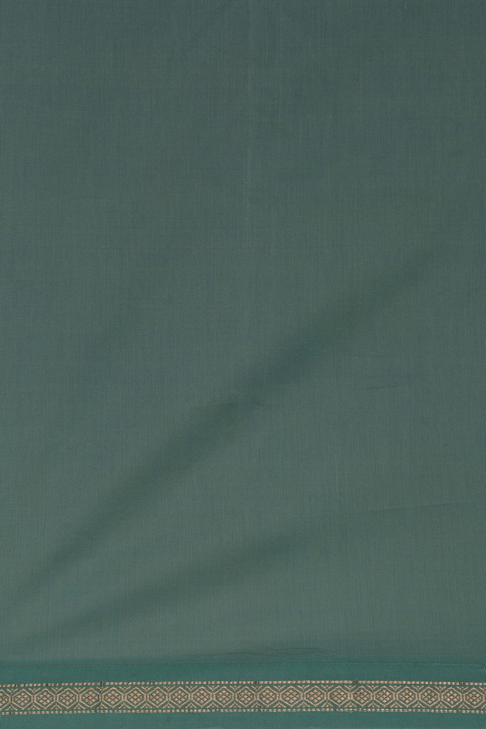 Image of South Silk Floral Printed Aqua-Green Saree